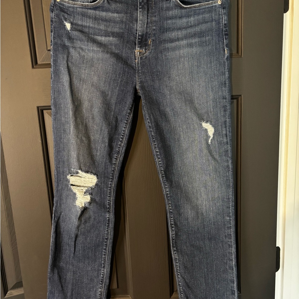 Hudson Blair High Rise Straight Crop Jeans Size 29